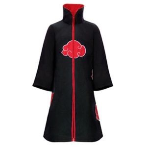 Naruto Tobi Obito Cosplay Costume Akatsuki Long Sleeve Cloak SMALL ADULT
